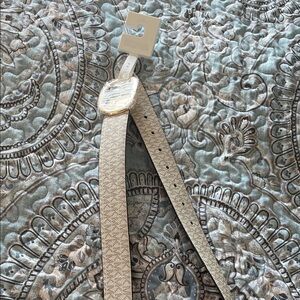 Michael Kors Gold Textured Belt